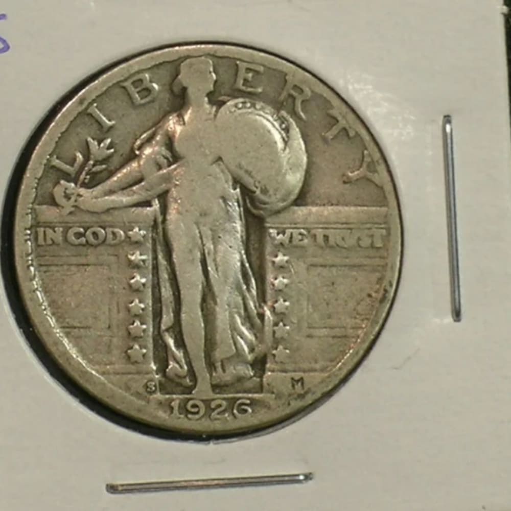 1926-S Nice Standing Liberty Quarter - Better Date - (AE7-1)